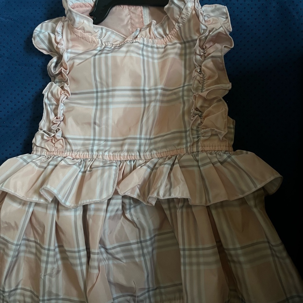 Pink Plaid Ruffle Dress